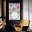 «Polka Dot Mauve» par Estelle Grengs, art mural en verre acrylique, 16 po x 24 po-214990532