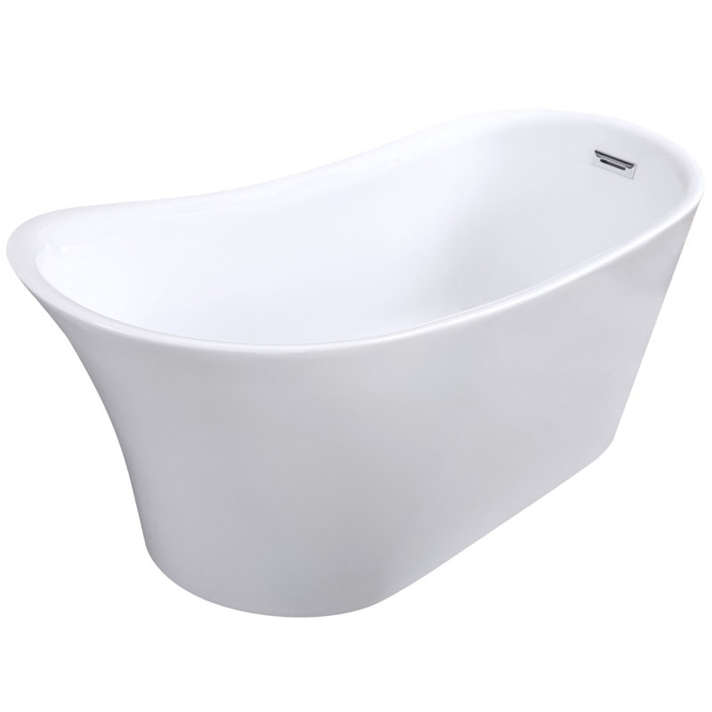 Milan 66.9'' L Freestanding Soaking Bathtub