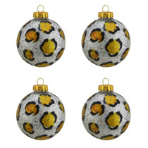 Glitter Leopard Ornament