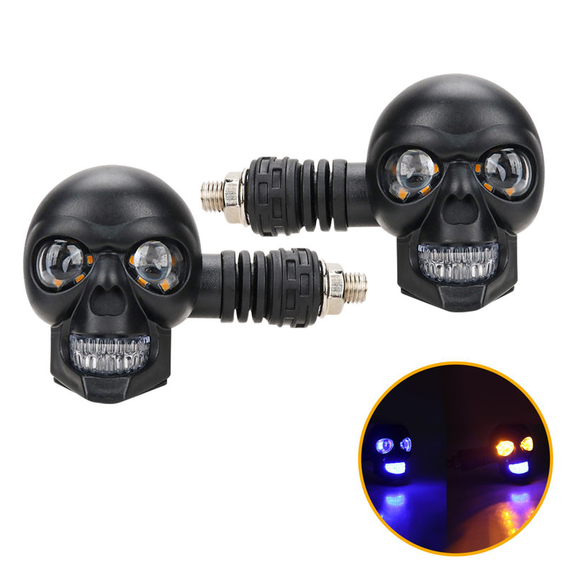 2pc Skull LED Turn Signal Lights