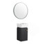 Meuble-lavabo avec lavabo 12 po pour petite salle de bain, meuble-lavabo avec porte à fermeture douce, petit meuble-lavabo avec lavabo