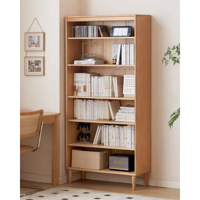 Petites bibliothèques ouvertes en bois massif du sol au plafond