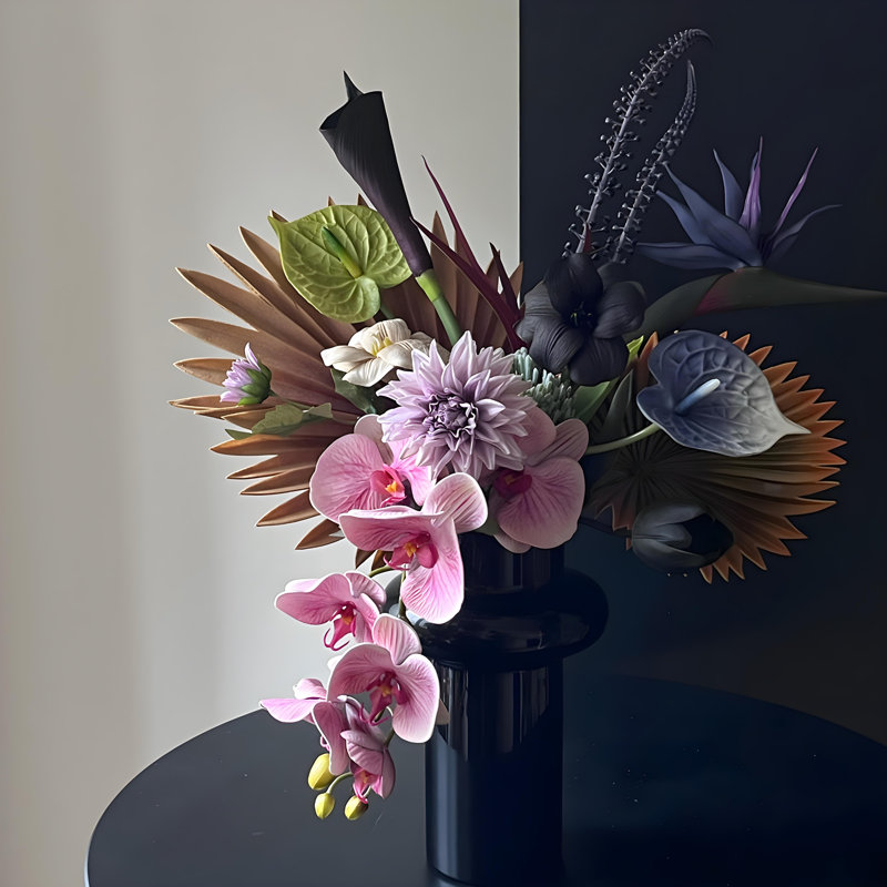 Ornements de fleurs simulées