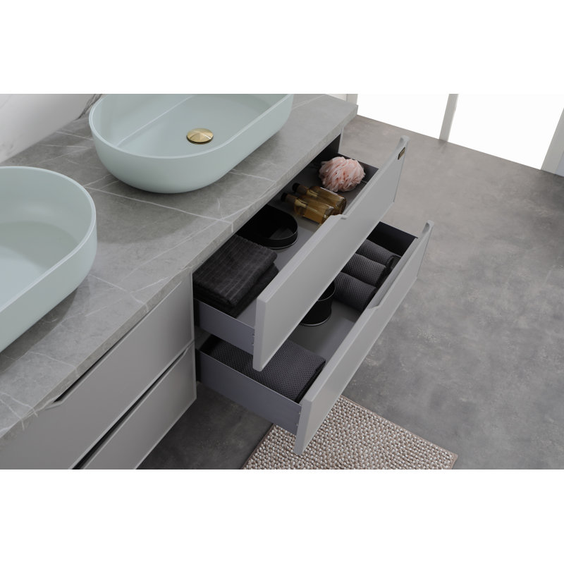 Meuble-lavabo pour salle de bain, Bleu