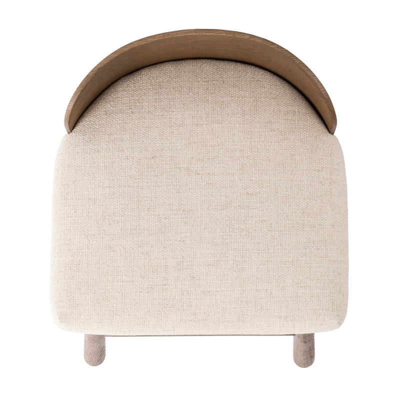 Cloris Swivel Stool-Altair Sienna-Counter & Bar, Bar Stool (30.91" Seat Height), Thames Cream Polyester Blend, Drifted Oak