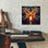 «Butterfly Fire» par Rey Klimt, art mural en verre acrylique