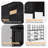 12-Drawer Fabric Dresser – Storage Organizer Chest with Steel Frame and Wood Top-1906543754