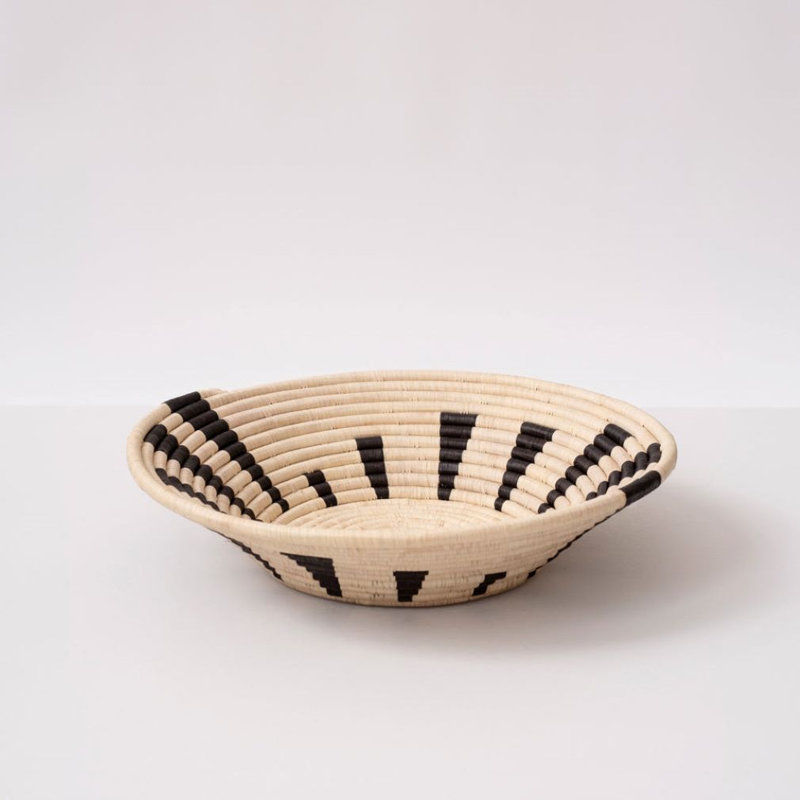 Raffia Wall Organizer with Wall Baskets