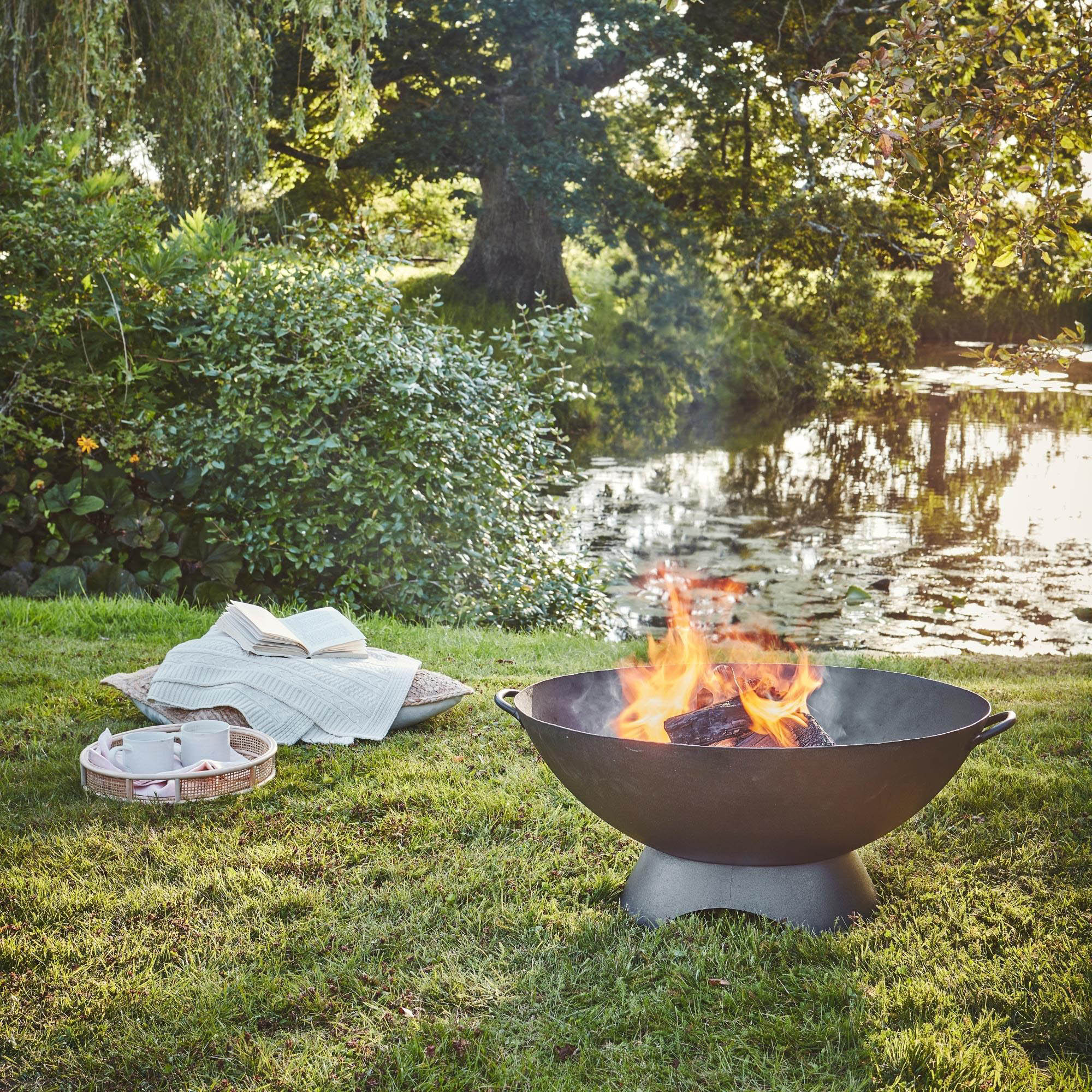 Ivyline Artisan Cast Iron Wood Burning Fire pit & Reviews | Wayfair.co.uk