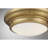 Callensburg 2-Light 13" Flush Mount in Natural Brass-207745579