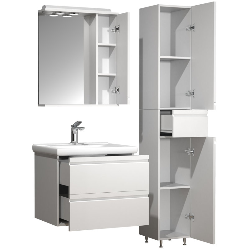 Nenah Bathroom Furniture Suite, White