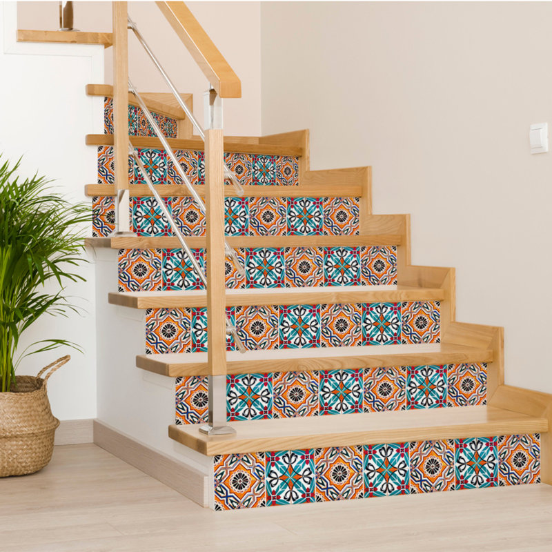 Carreau de mosaïque auto-adhésif en vinyle 7 po x 7 po
