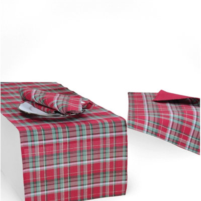 Holiday Tartan Christmas Table Runner
