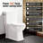 Elongated Two-Piece Toilet, 17" ADA Comfort Height with Powerful Siphonic Flush, Nano Self-Cleaning Glaze, Soft-Close Slim Lid, Easy Installation, CUPC & MAP1000g Certified, 12" Rough-In  