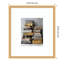 «Stressed Gold Stack Gold White Vintage Collection» par Tradelink inhouse artist, impression sur bois encadrée
