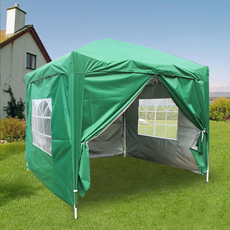 Isere 2.5m x 2.5m Metal Pop-Up Gazebo, Green