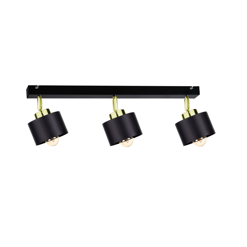 Jumanah Ceiling Spotlight, Black, Black/Gold
