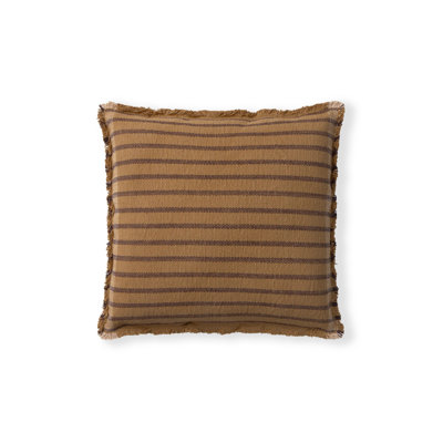 Square Cushion Lines Ochre