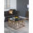 Burntwood Glass Top Single Coffee Table