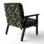 Élégance ornée victorienne dorée - fauteuil rembourré moderne, fauteuil d'appoint doré