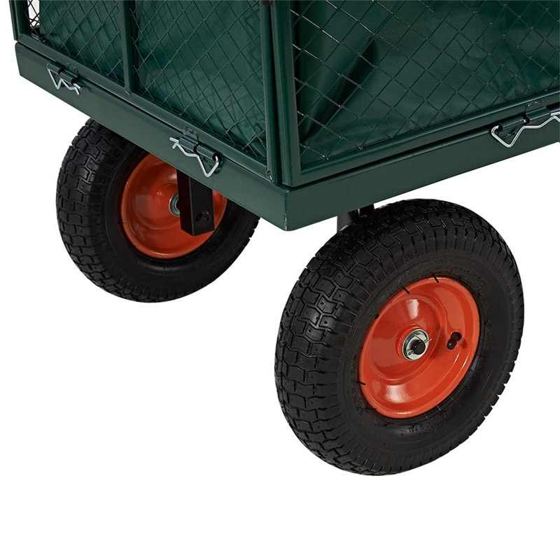 Heavy Duty 300kg Green Garden Barrow