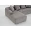 Canapé COMPRESSION désossé: combinaison de chaise longue avec canapé à 3 places, tissu en velours côtelé, canapé à compression pleine éponge, canapé combiné à 4 coussins pour le salon / la maison / appartement-1443140301