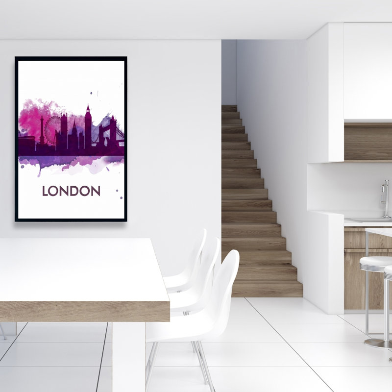 "Silhouette mauve de Londres"