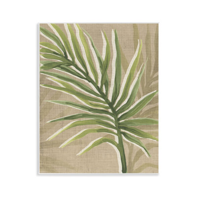 Plaque murale naturelle en feuille de palmier courbée, design par June Erica Vess