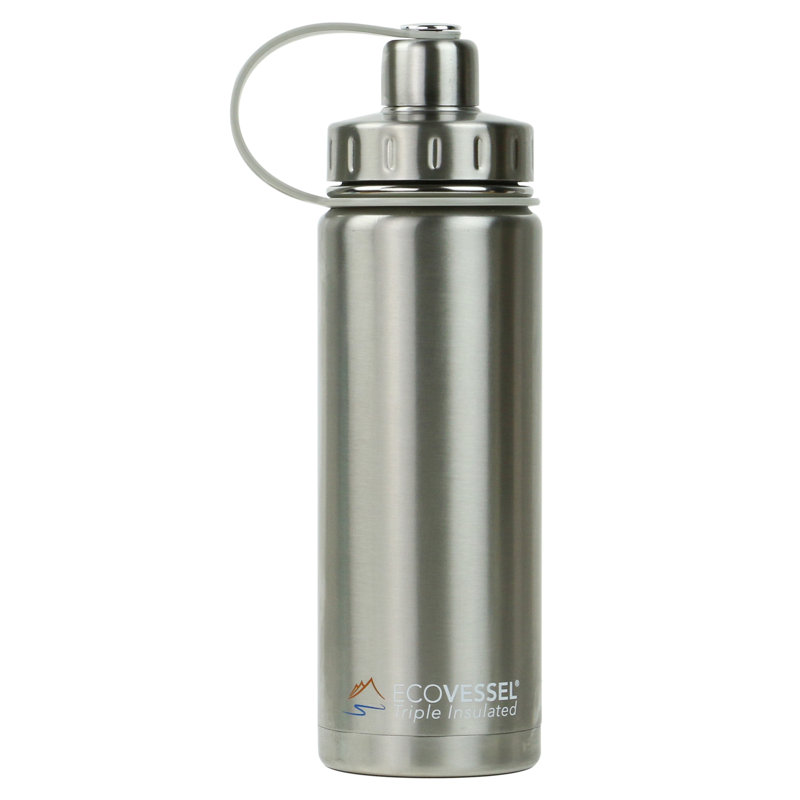 EcoVessel Vacuum Insulated Stainless Steel Travel Mug, 600ml, Red