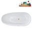 Baignoire autoportante 59 po avec plateau interne 59 po Streamline-101413121