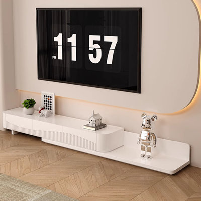 Butter wind retractable simple modern TV cabinet