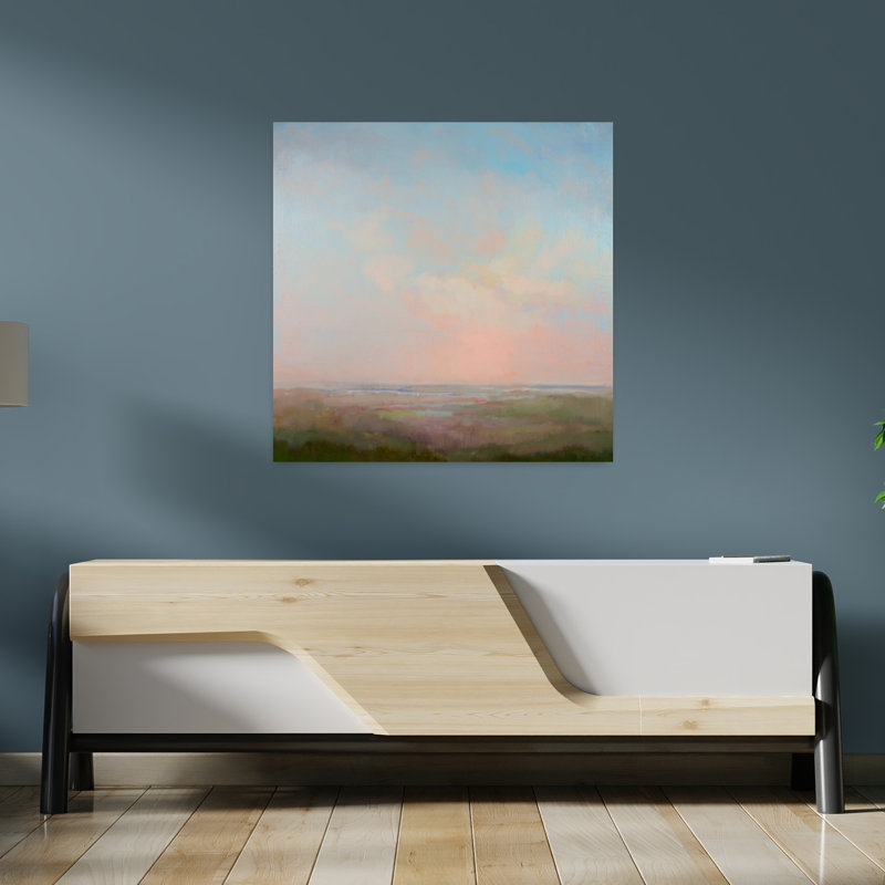 Art matinal abstrait contemporain, H 36 po x l 36 po
