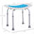 6-Level Adjustable Bath Stool For Elderly, Injured & Pregnant - Non-Slip, , Blue, Aluminum Made Shower Chair Women Construction