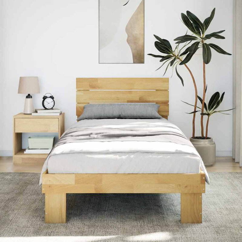 Solid Wood Bed, Small Single (2'6)