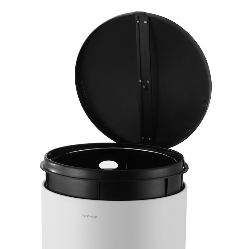 Poubelle à pédale en acier inoxydable 8 gallons Oscar, Argent