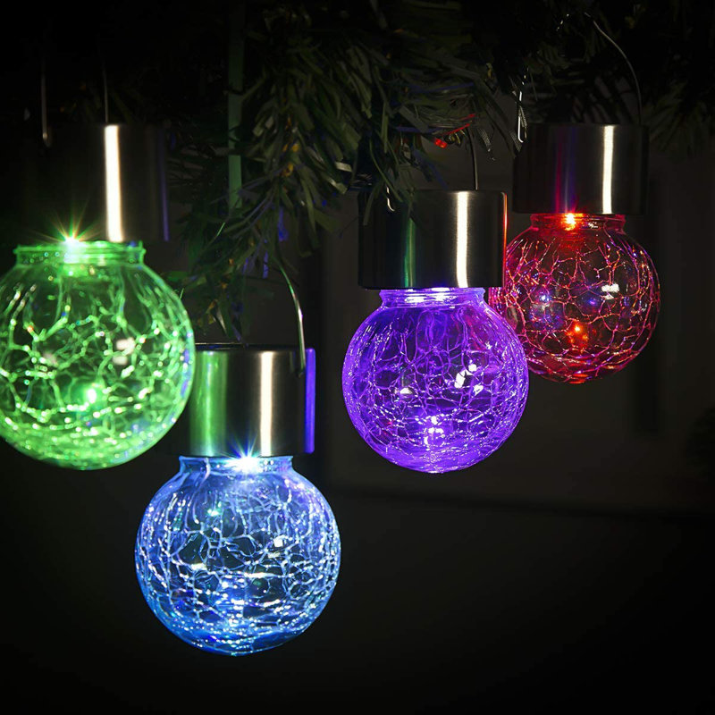 Stidams Outdoor 6 - Bulb 1'' Solar Powered LED String Light