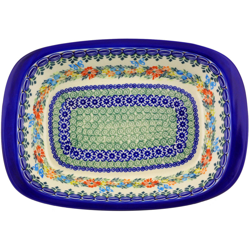 Polmedia Rectangle Stoneware Baker Bakeware