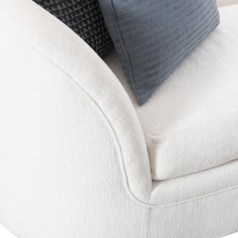 Amara Upholstered 98 " Sofa, Dorado Snow Crypton® Chenille 5558-000