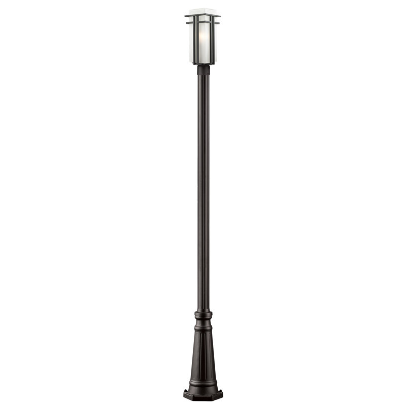 Lampadaire à 1 lumière Driden (double), H 113,38 po x l 10 po, Noir