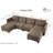 Tomario 6 - Piece Upholstered U-Shaped Modular Sectional With Storage-73474482