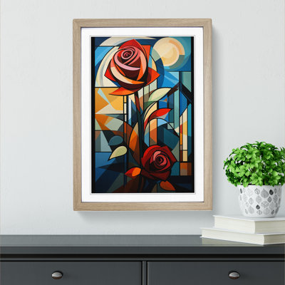 Rose Constructivism No.2 - Framed Print