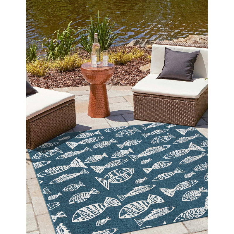 Tapis intérieur / extérieur d'extérieur Coastal, Carré 10pi