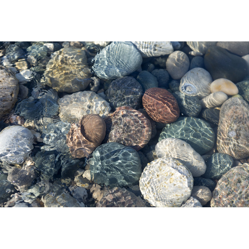 Stones in Water 1 Piece Wrapped Canvas Wall Art, 30cm H x 46cm W x 3.8cm D