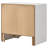SantaAna 3-drawer Nightstand Bedside Table White-83603457
