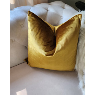 Gold Velvet Decorative Pillow Cover