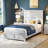 Marro Farmhouse Overlapped Wood Platform Bed-2088410052-2138911489