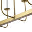 Lustre 10 lumières 47 "à branches linéaires en laiton poli de qualité supérieure-1767398808
