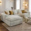 Canapé en éponge à haute résilience de 108 pouces avec coussins de nuage à double couche et configuration modulaire flexible.-420772960-420772970