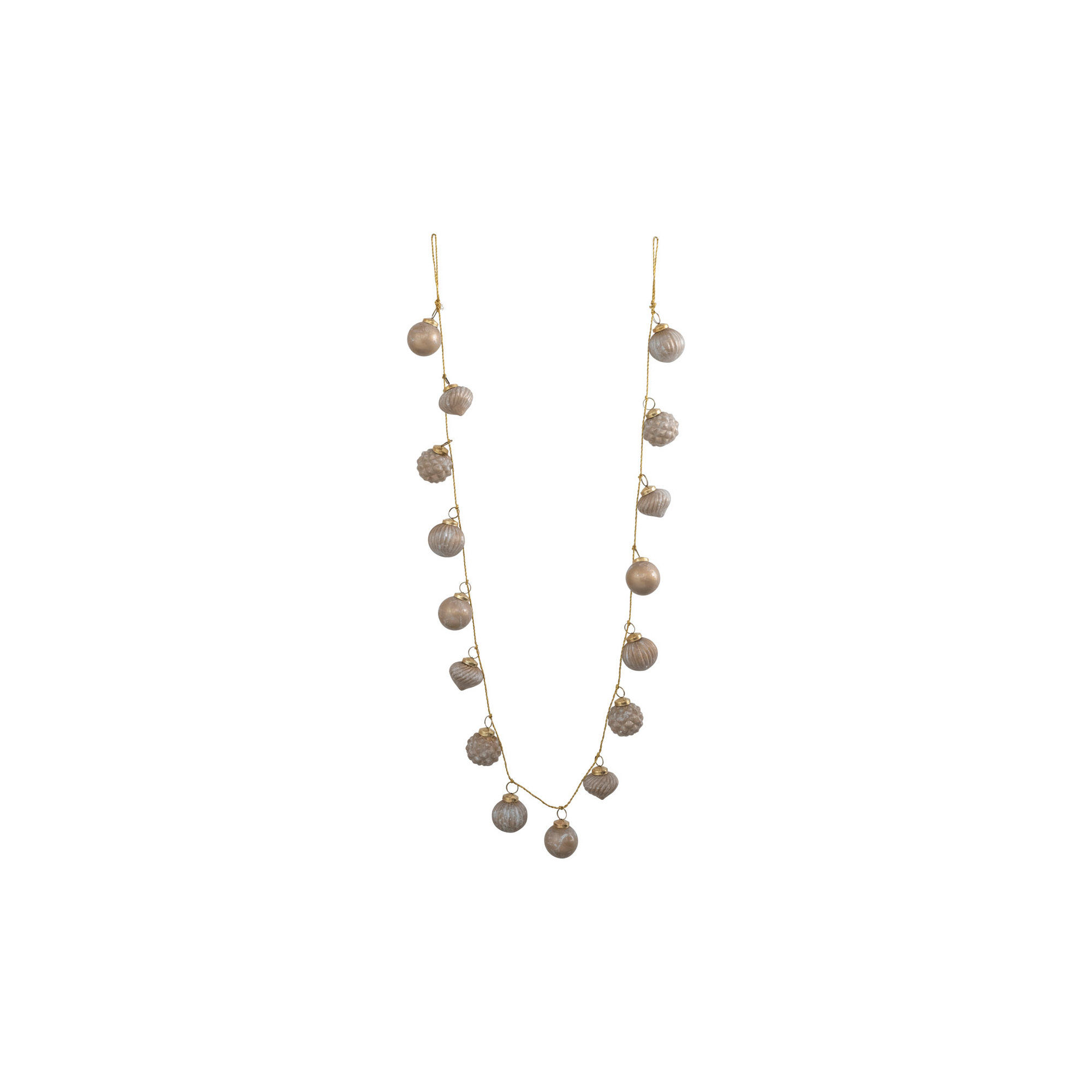 Jarah 6' Taupe Bead Novelty Garland