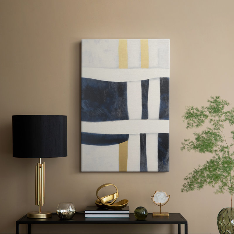 Série ABSTRACT DCCDXCV - Toile tendue avec châssis Premium - Prêt à être accroché, H 18 po x l 12 po